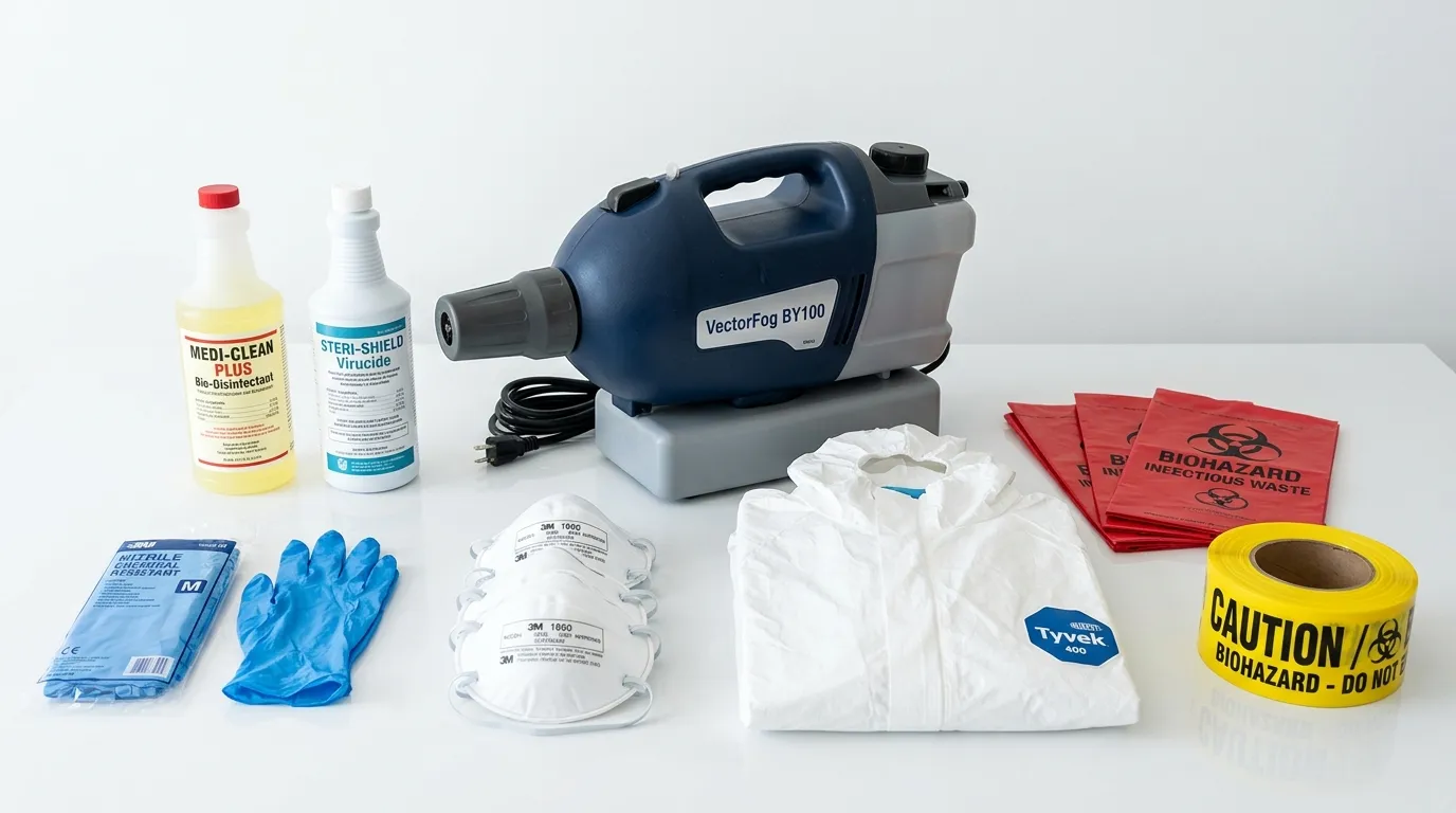 Professional biohazard remediation crew working in Sebastopol